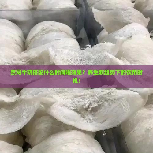 燕窝牛奶搭配什么时间喝效果？养生新趋势下的饮用时机！