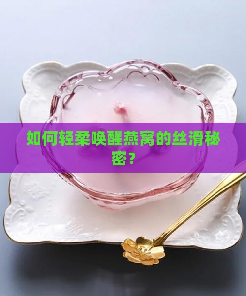 如何轻柔唤醒燕窝的丝滑秘密？