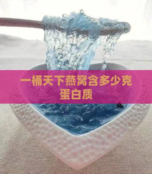 一桶天下燕窝含多少克蛋白质