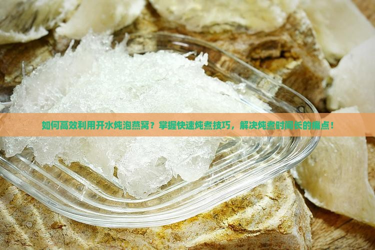 如何高效利用开水炖泡燕窝？掌握快速炖煮技巧，解决炖煮时间长的痛点！