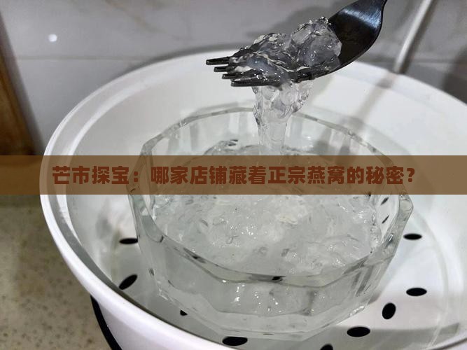芒市探宝：哪家店铺藏着正宗燕窝的秘密？