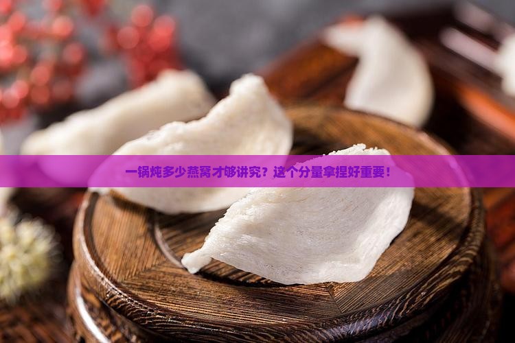 一锅炖多少燕窝才够讲究？这个分量拿捏好重要！