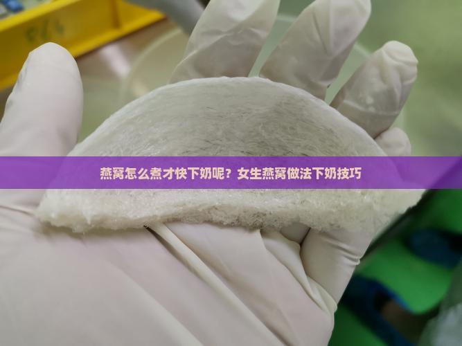 燕窝怎么煮才快下奶呢？女生燕窝做法下奶技巧