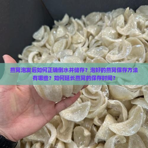 燕窝泡发后如何正确倒水并储存？泡好的燕窝保存方法有哪些？如何延长燕窝的保存时间？
