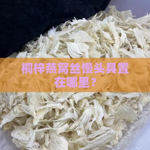 桐梓燕窝丝馒头具置在哪里？