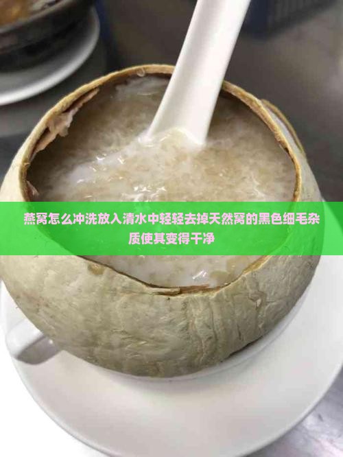 燕窝怎么冲洗放入清水中轻轻去掉天然窝的黑色细毛杂质使其变得干净