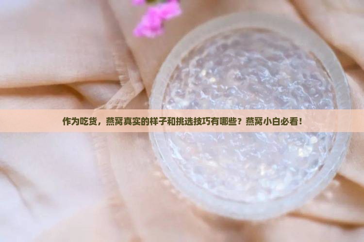 作为吃货，燕窝真实的样子和挑选技巧有哪些？燕窝小白必看！