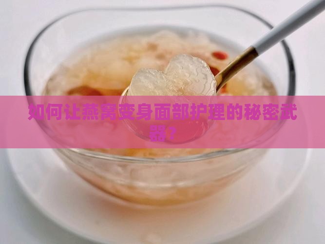 如何让燕窝变身面部护理的秘密武器？