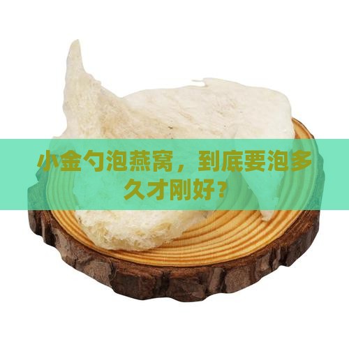 小金勺泡燕窝，到底要泡多久才刚好？