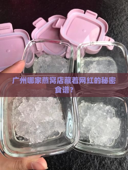 广州哪家燕窝店藏着网红的秘密食谱？