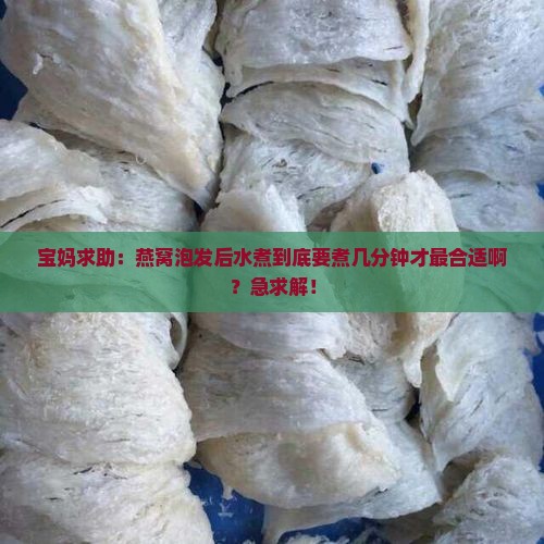 宝妈求助：燕窝泡发后水煮到底要煮几分钟才最合适啊？急求解！