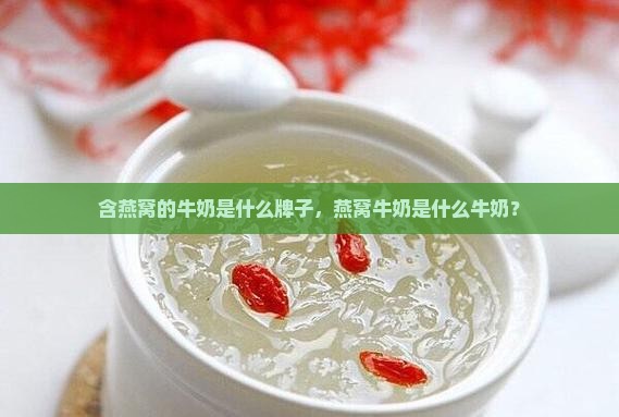 含燕窝的牛奶是什么牌子，燕窝牛奶是什么牛奶？