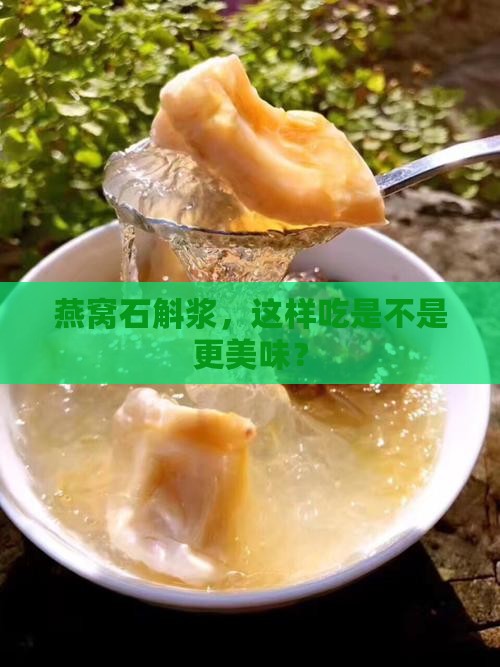燕窝石斛浆，这样吃是不是更美味？