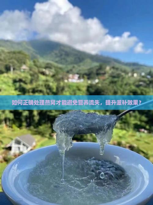 如何正确处理燕窝才能避免营养流失，提升滋补效果？