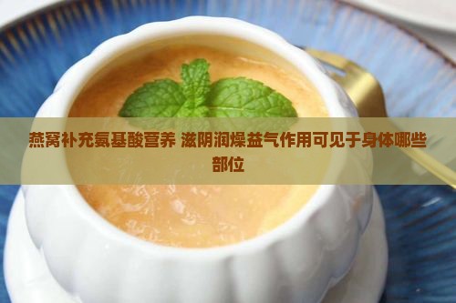 燕窝补充氨基酸营养 滋阴润燥益气作用可见于身体哪些部位