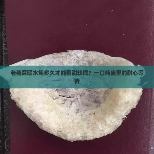 老燕窝隔水炖多久才能香甜软糯？一口炖盅里的耐心等待
