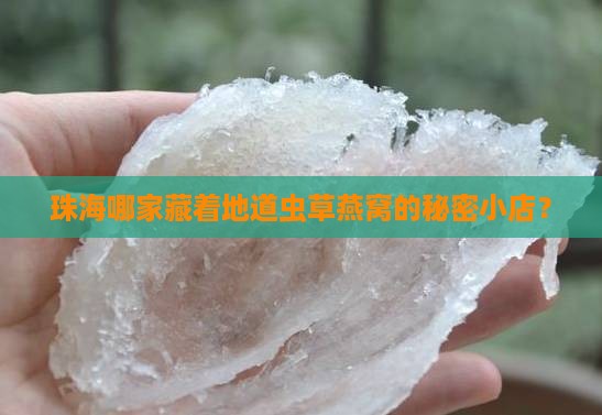 珠海哪家藏着地道虫草燕窝的秘密小店？