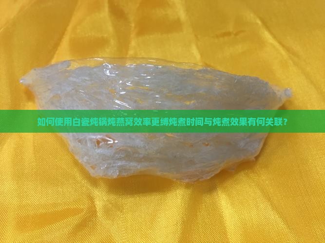 如何使用白瓷炖锅炖燕窝效率更缚炖煮时间与炖煮效果有何关联？