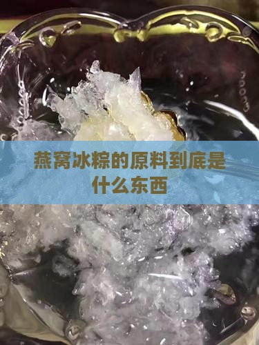 燕窝冰粽的原料到底是什么东西