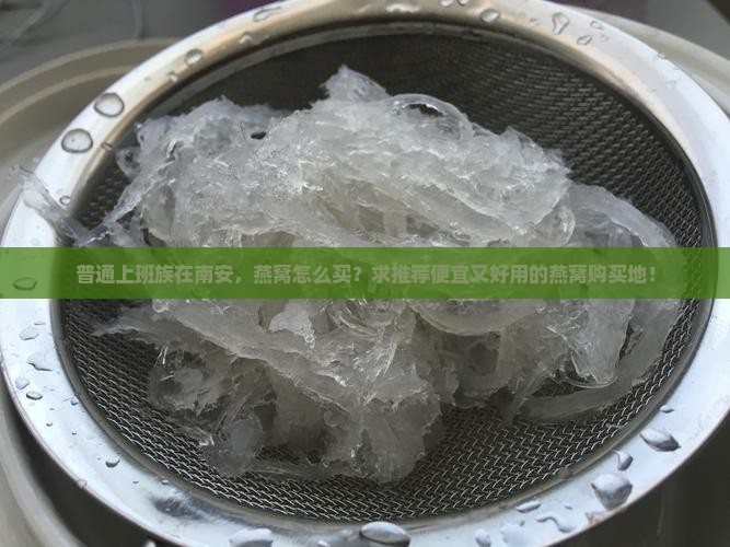 普通上班族在南安，燕窝怎么买？求推荐便宜又好用的燕窝购买地！