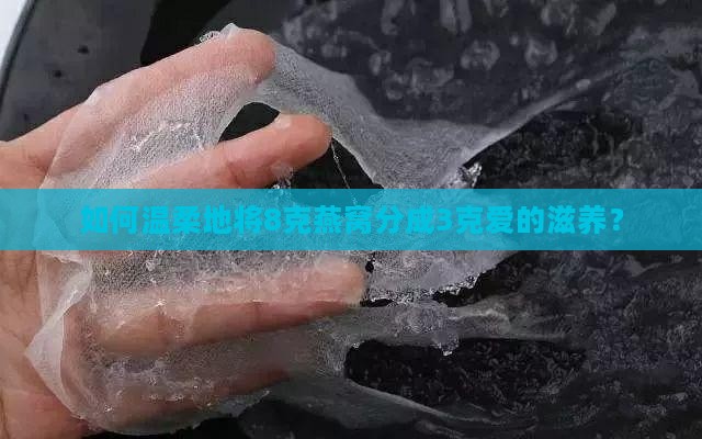 如何温柔地将8克燕窝分成3克爱的滋养？