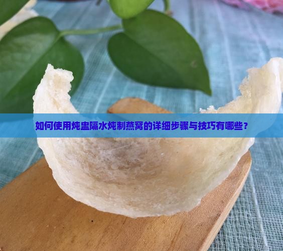 如何使用炖盅隔水炖制燕窝的详细步骤与技巧有哪些？