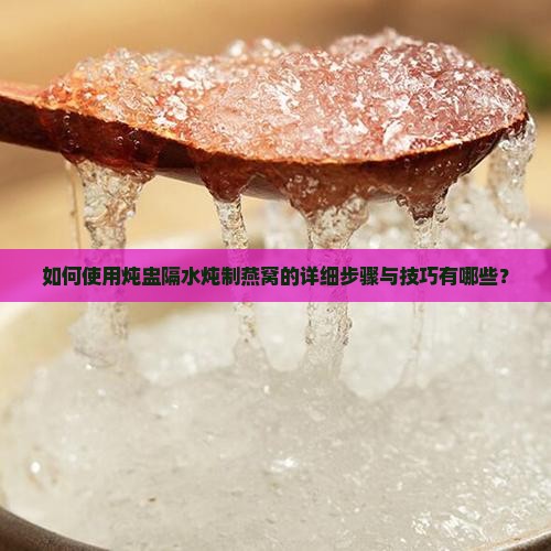 如何使用炖盅隔水炖制燕窝的详细步骤与技巧有哪些？