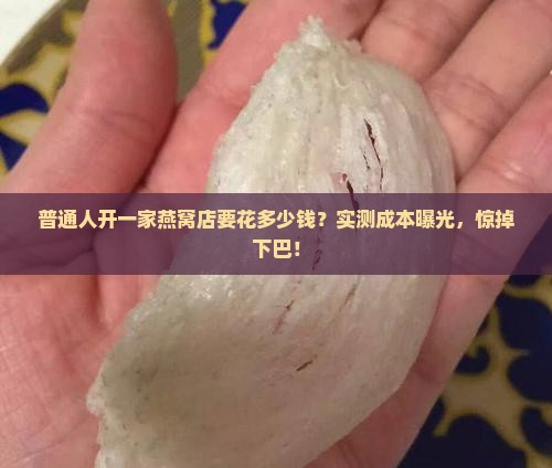 普通人开一家燕窝店要花多少钱？实测成本曝光，惊掉下巴！