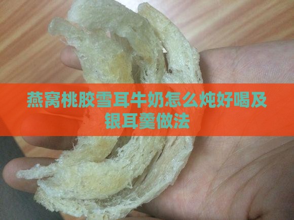 燕窝桃胶雪耳牛奶怎么炖好喝及银耳羹做法