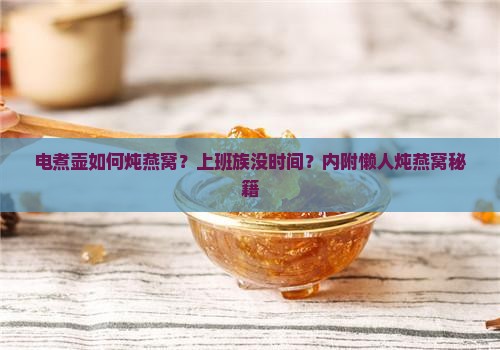 电煮壶如何炖燕窝？上班族没时间？内附懒人炖燕窝秘籍