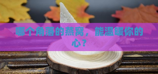 哪个角落的燕窝，能温暖你的心？