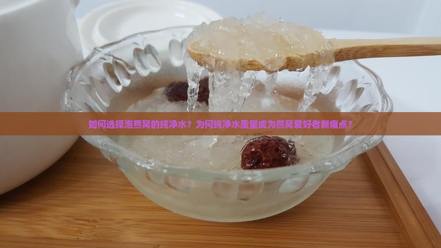 如何选择泡燕窝的纯净水？为何纯净水质量成为燕窝爱好者新痛点？