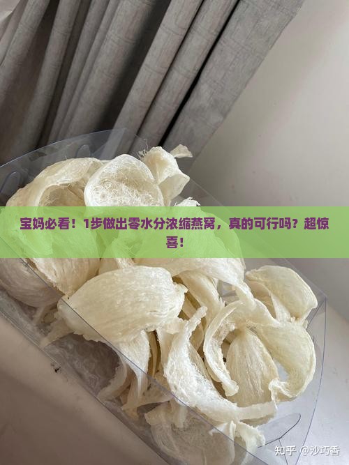 宝妈必看！1步做出零水分浓缩燕窝，真的可行吗？超惊喜！