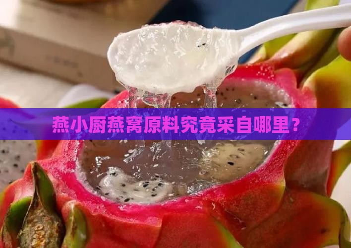 燕小厨燕窝原料究竟采自哪里？