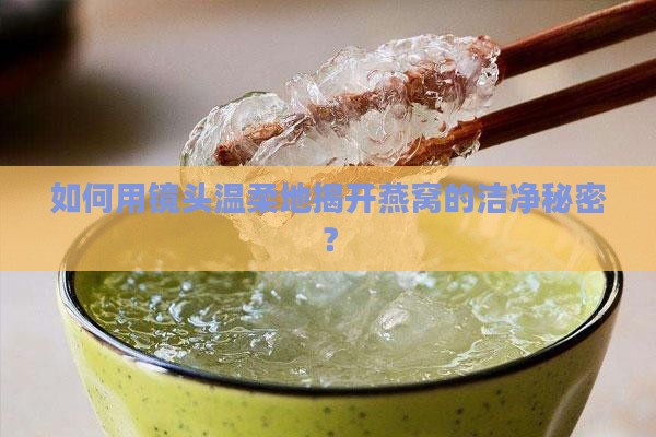 如何用镜头温柔地揭开燕窝的洁净秘密？