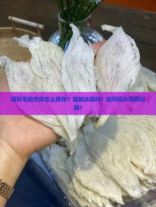 调好毛的燕窝怎么保存？能放冰箱吗？如何延长保鲜时间？