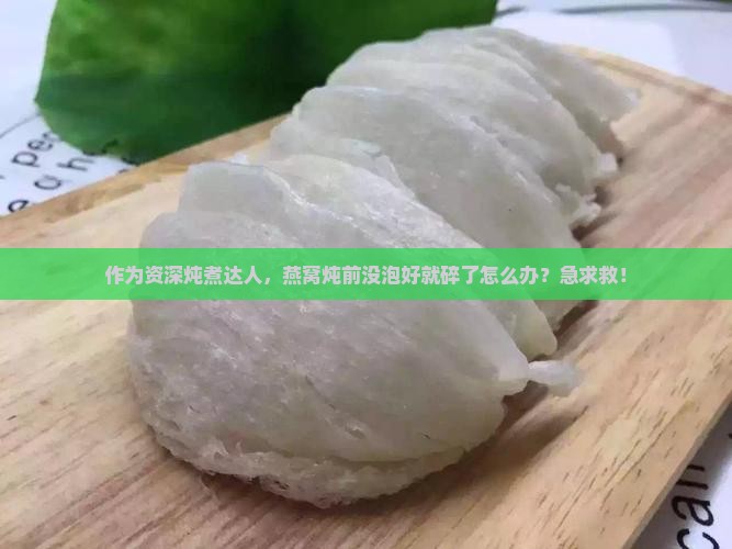 作为资深炖煮达人,燕窝炖前没泡好就碎了怎么办?急求救! 作为资深炖煮达人,燕窝炖前没泡好就碎了怎么办?急求救!