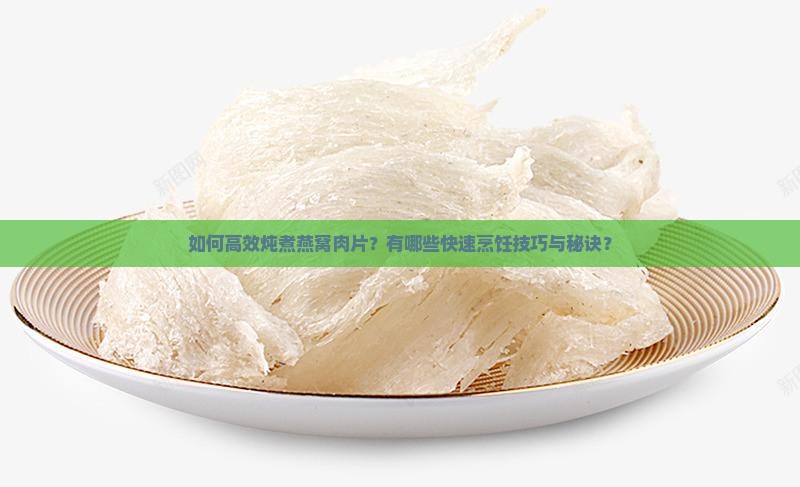 如何高效炖煮燕窝肉片？有哪些快速烹饪技巧与秘诀？