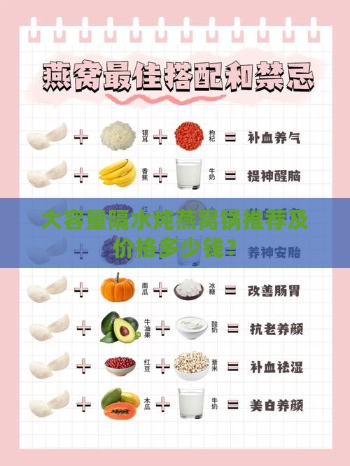 大容量隔水炖燕窝锅推荐及价格多少钱？