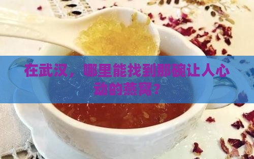 在武汉，哪里能找到那碗让人心动的燕窝？