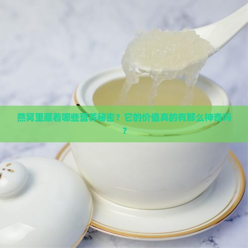 燕窝里藏着哪些营养秘密？它的价值真的有那么神奇吗？