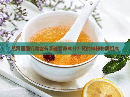 燕窝里面究竟含有哪些营养成分？窝的神秘物质组成