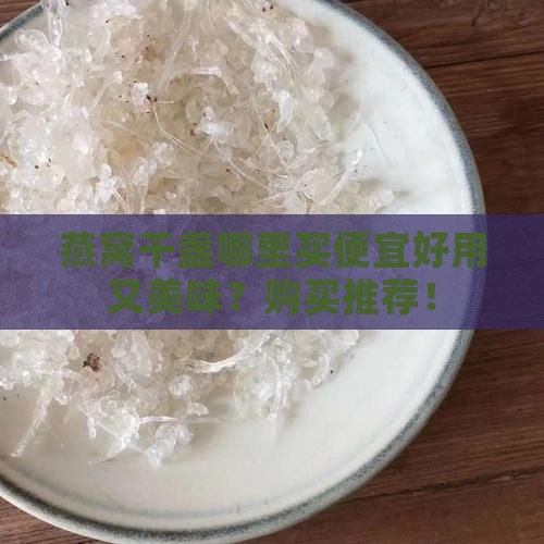 燕窝干盏哪里买便宜好用又美味？购买推荐！
