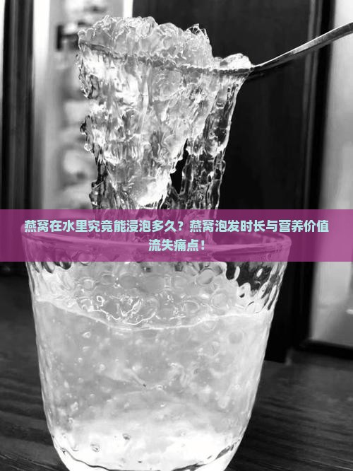 燕窝在水里究竟能浸泡多久？燕窝泡发时长与营养价值流失痛点！