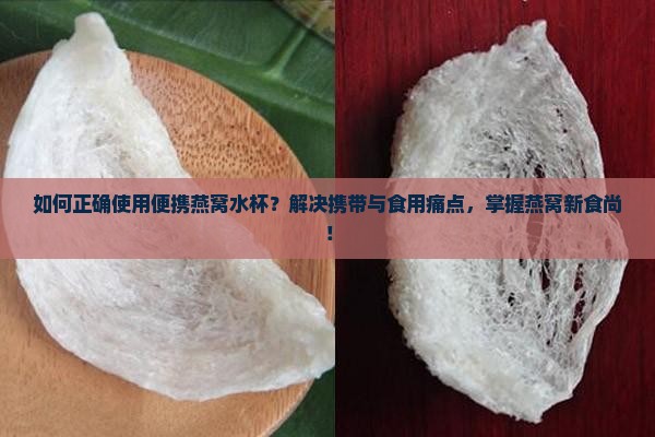 如何正确使用便携燕窝水杯？解决携带与食用痛点，掌握燕窝新食尚！