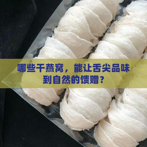哪些干燕窝，能让舌尖品味到自然的馈赠？
