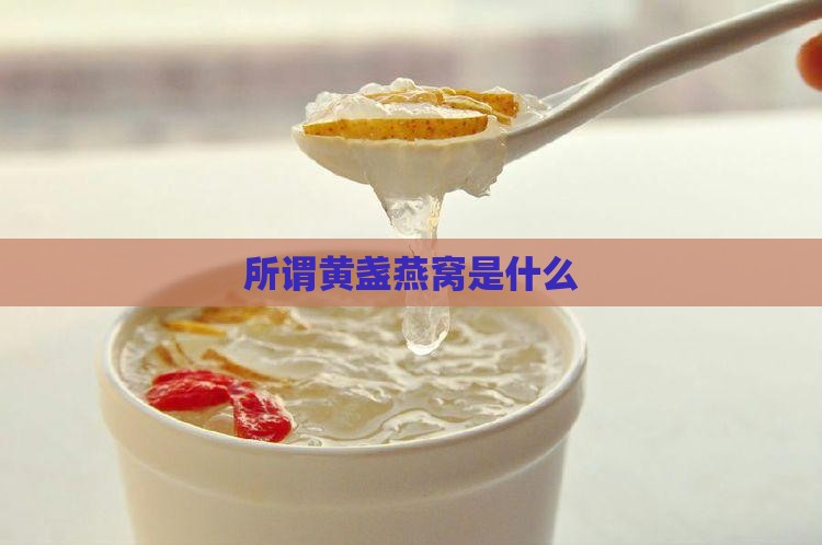 所谓黄盏燕窝是什么