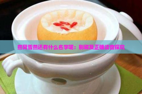 燕窝雪燕还有什么名字呢：别称及正确读音探究