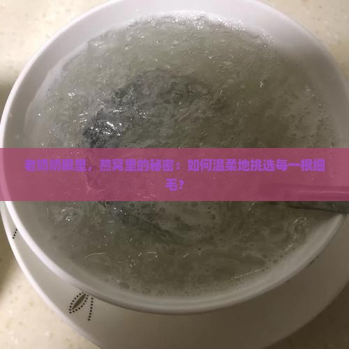 老奶奶眼里，燕窝里的秘密：如何温柔地挑选每一根细毛？