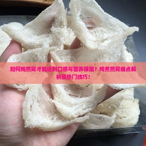如何炖燕窝才能达到口感与营养保留？炖煮燕窝痛点解析及热门技巧！